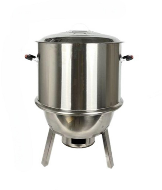 훈제 바베큐 바비큐 통삼겹 장작구이 닭꼬치 숯불구이 냉장 배나무골, 분리형 2기능 소형+세트 1