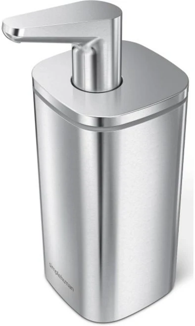 심플휴먼 Pulse Pump 디스펜서 세재 손세정제 펌프 스테인리스 [283 ml], Brushed, 10 Oz., 1 - 쿠팡