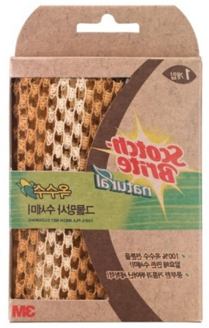 거품잘나는 옥수수전분 그물망사수세미 1개입 프라이팬 가게 홍보물품 주방, 1개