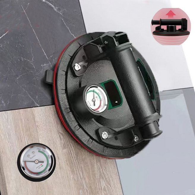 [LxU] 초강력 진공 흡착 핸들 대형 유리 흡착기 이중잠금 200kg 하중, 1개