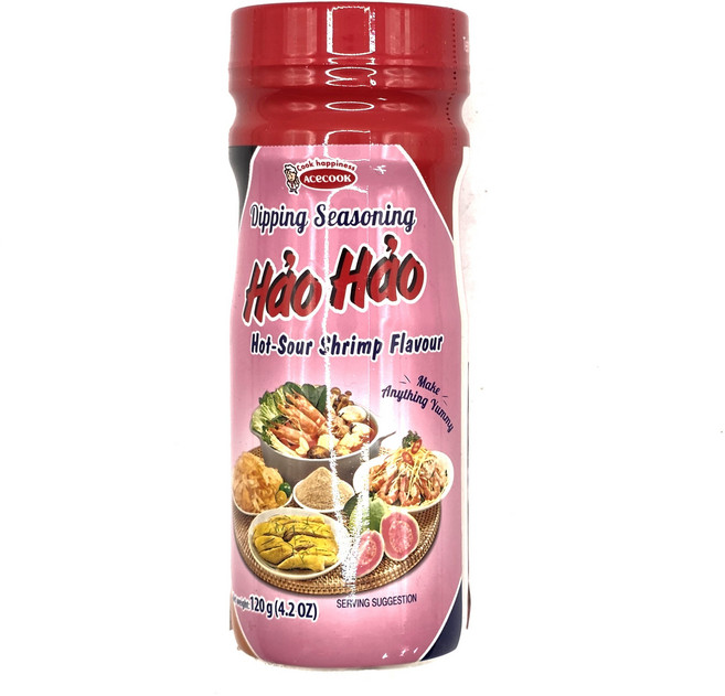 ACECOOK DIPPING SEASONING 하오하오 디핑시즈닝 HOT SOUR SHRIMP FLAVOUR, 1개, 120g