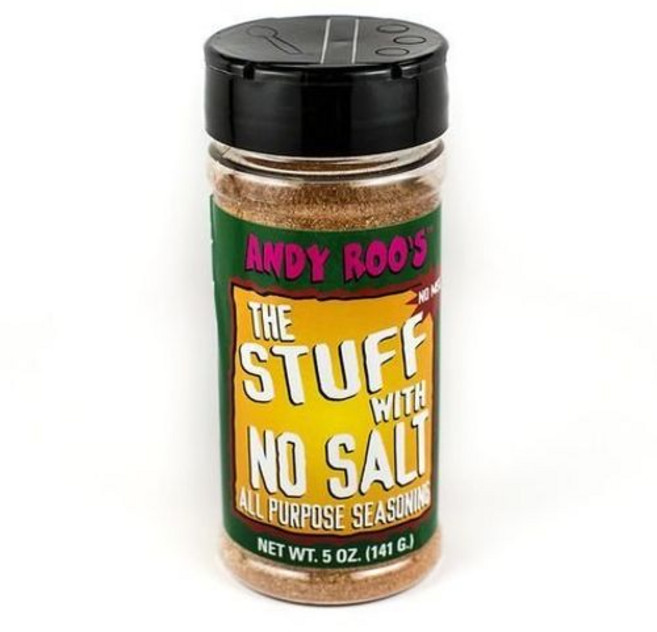 앤디 루스 무염 재료 - 케이준 크리올 만능 시즈닝 141 Andy Roo's The Stuff With No Salt - Cajun Creole All Purpose Seaso, 1개, 141g