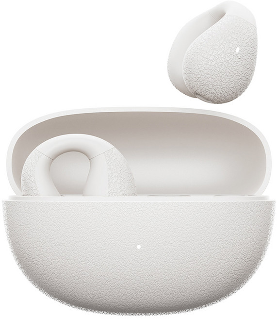 QCY 런닝 운동 스포츠 자전거 귀걸이형 오픈형 블루투스 이어폰, QCY CT01 APP, 화이트