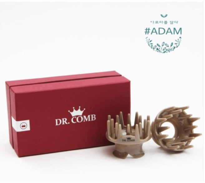 닥터콤 저자극 두피마사지 샴푸브러쉬 스칼프브러쉬 두피괄사빗, 2개, 그레이