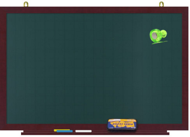 영남칠판 자석 분필칠판 150x90~180x120cm, 체리