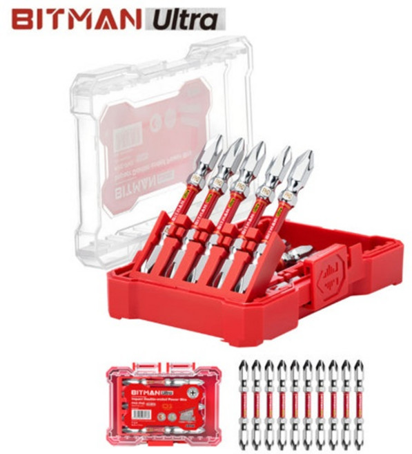 비트맨 울트라 65mm 비트 세트 10pcs 전동 드릴 드라이버 임팩 육각 토션 비트날, 1개