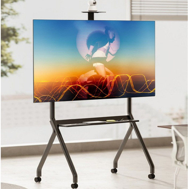 이동식 이젤형 전자칠판 티비스탠드 75인치 77인치 85인치 86인치 LG 삼성 tv거치대 대형받침대, 55-90인치(vesa 800x600), 1개