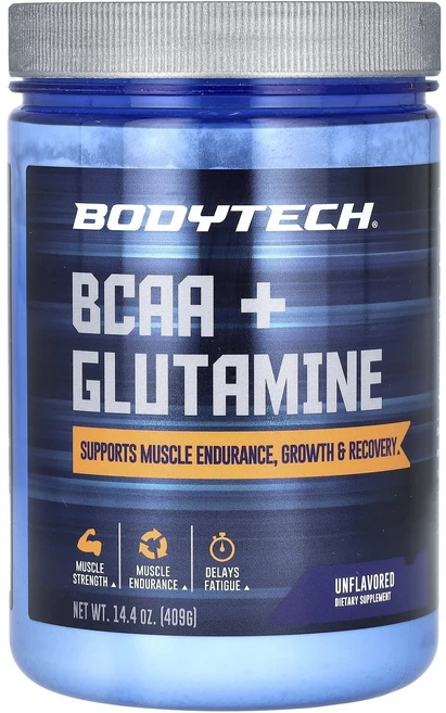 BodyTech BCAA + 글루타민 분말 무맛 409g(14.4oz), BodyTechBCAA글루타민분말무맛409g144oz, 409g, 1개 - 쿠팡