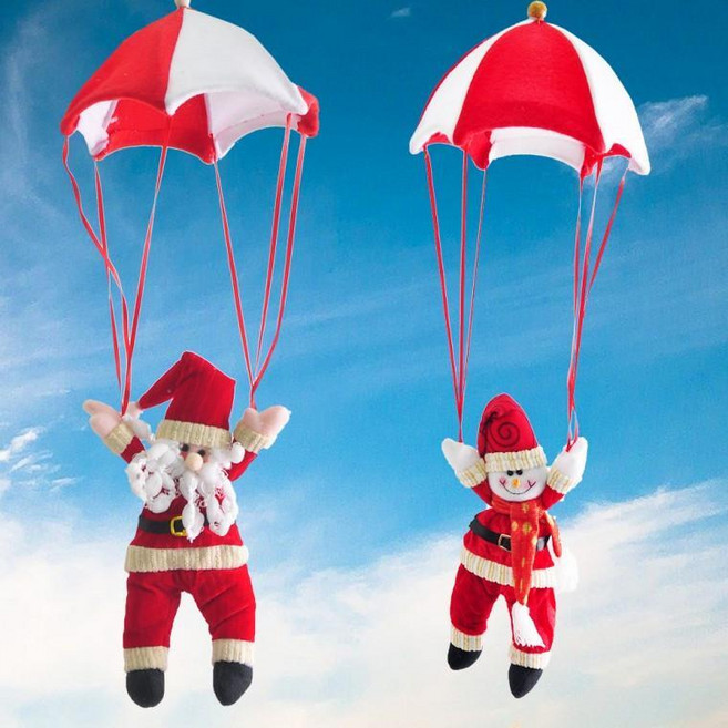 크리스마스 장식 산타 낙하산 파티 소품, 낙하산눈사람