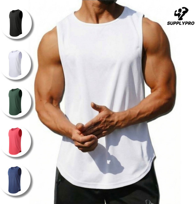 Supplypro 남자 스포츠 메쉬나시 8컬러 헬스 러닝 운동