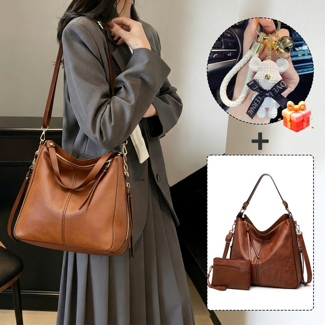 Novah 여성 대용량 가죽 숄더백 크로스백 토트백 보부상 데일리 직장인 캐주얼 가방