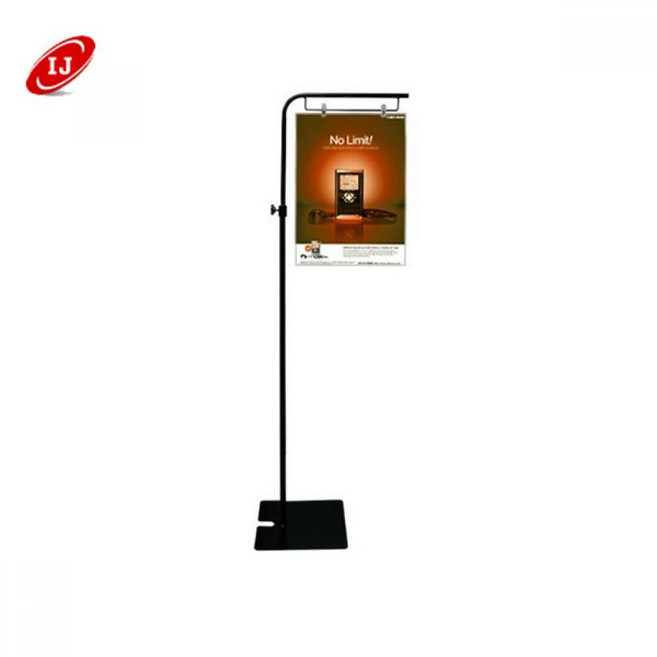 골든트리 집게형 POP 롱 스탠드 거치대 PLS-1B 블랙 메뉴판 표지판 안내판, 1개, 상세페이지 참조