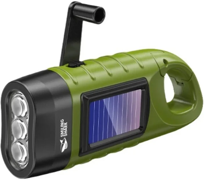휴대용 태양열 라디오 DAB FM 블루투스 비상 핸드 크랭크 다이나모 야외 캠핑 손전등 포함, green
