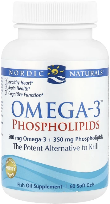 Nordic Naturals Omega-3™ 포스포리피드 소프트젤 60정, NordicNaturalsOmega3포스포리피드소프트젤, 1개 - 쿠팡