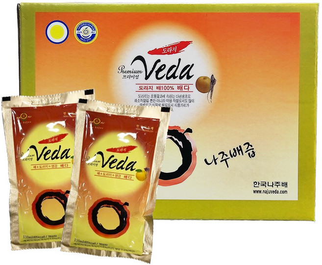 배다 프리미엄 나주 도라지 배즙, 110ml, 50개