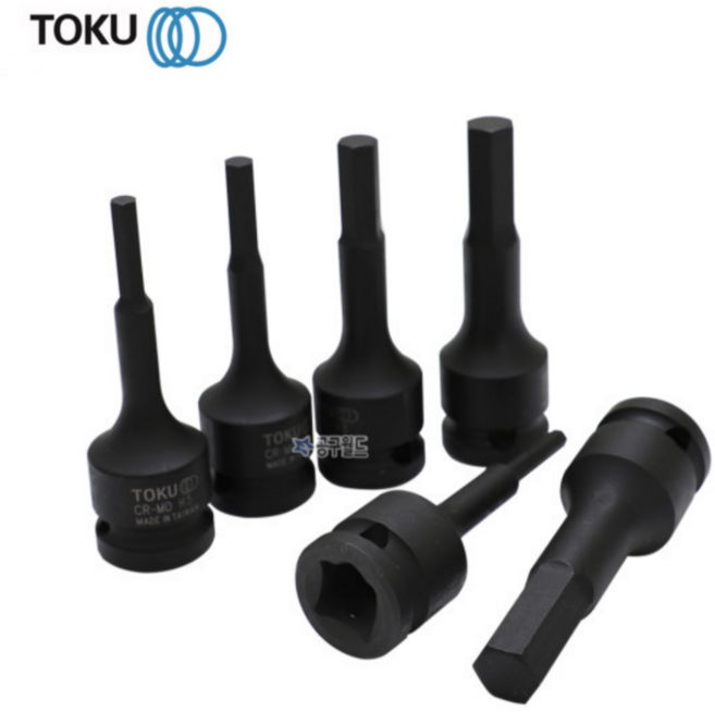 도쿠 임팩 육각비트소켓 세트 3/8인치 1/2인치 비트복스 철 빗트 복스다마, 3/8인치 세트 7PCS, 1개