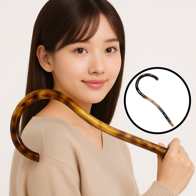 솜앤솜 등 마사지기 마사지봉 어깨 마사지기 갈고리 안마기 나무 괄사 안마봉 지압봉, 1개