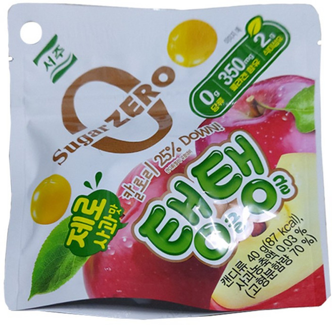서주 탱글탱글 젤리 제로사과맛, 40g, 14개