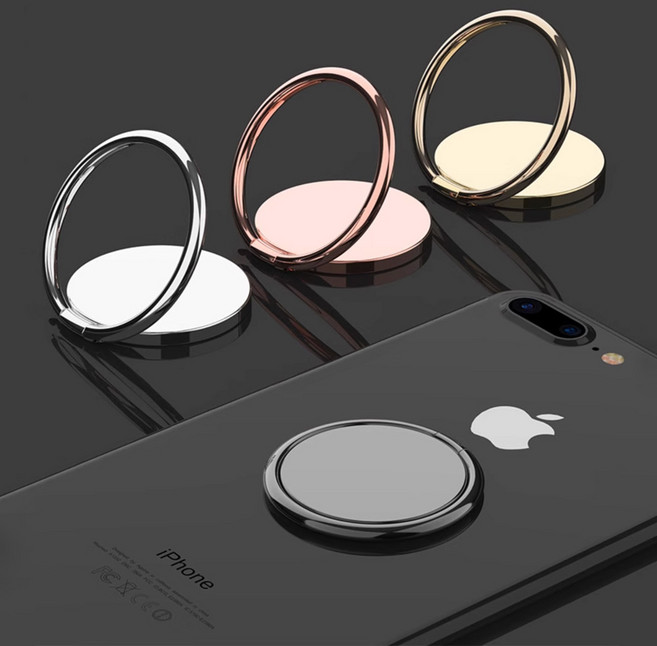 1+1 핑거그립 스마트링 그립 스마트 톡 링홀더, 1세트, 실버+실버