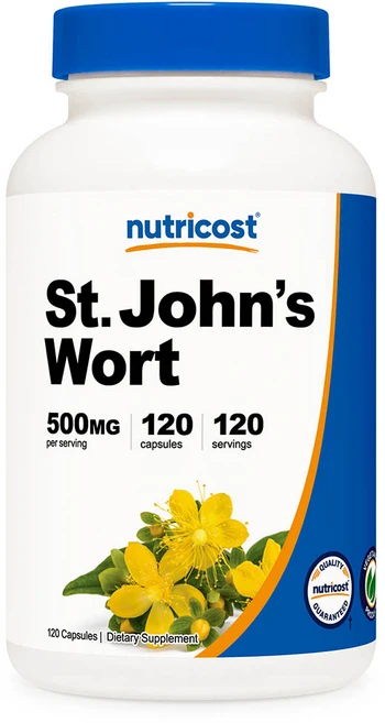 뉴트리코스트 St. John's Wort 500mg 캡슐, 1개, 120정 - 쿠팡