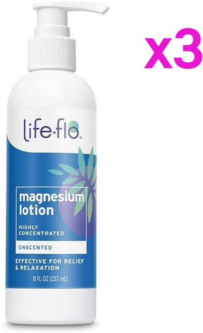 라이프플로 Life-flo 마그네슘 바디 로션 237ml 3팩, 3개