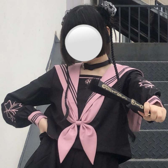 하이틴교복 일본 세라복 놀이공원 코스프레 세일러복 졸업사진 코스튬