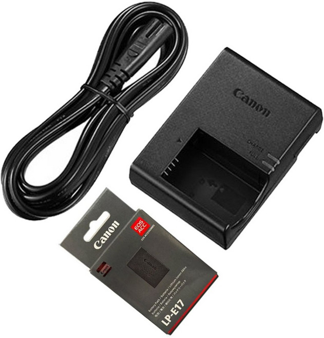 캐논 LP-E17 배터리 박스품 LC-E17 번들충전기 세트/EOS RP EOS R50V 파워샷 V1 R8 사용, 1개