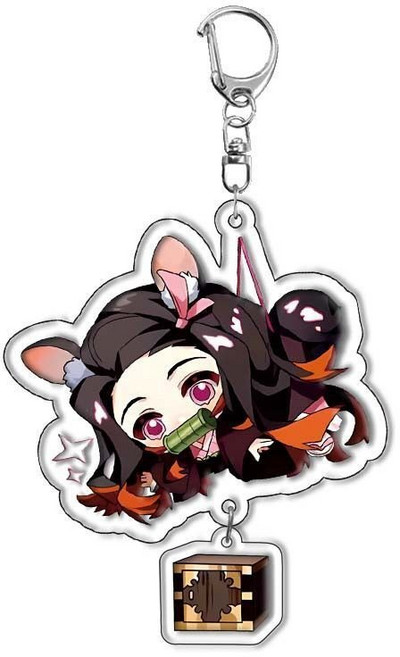 귀멸의 칼날 아크릴 캐릭터 키링 열쇠고리 가방고리 애니메이션 굿즈, A-13, 1개