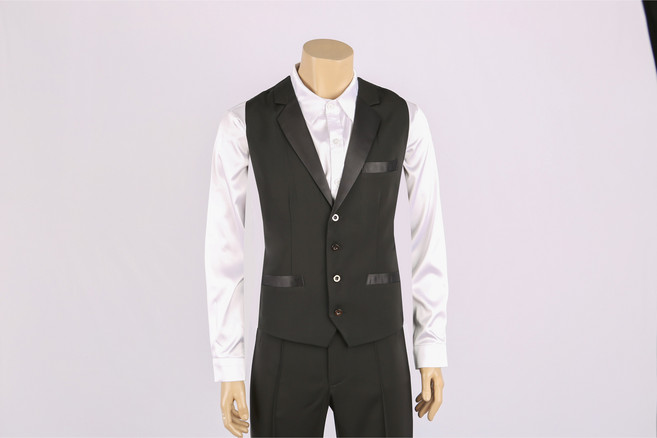 댄스인서울 V3 남자 스포츠 댄스복 조끼 베스트 상의, 기본카라