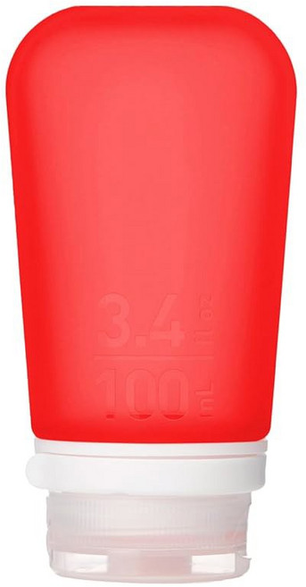 HUMANGEAR GOTOOB 리필 뚜껑 소재 실리콘 식품 잠금 여행용 안전 가능한 XL, Small (1.7oz), 레드