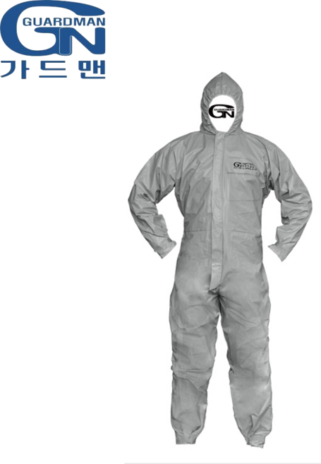 가드맨 FS 원피스 방역복 방진복 보호복 일회용작업복, 회색, 10개