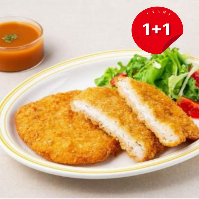 바른웰 성북동리얼통등심돈까스, 1kg, 2개