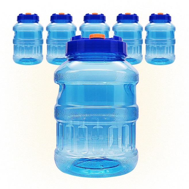 페트병 대광구20L원형 블루(6개입) WPET019 플라스틱용기