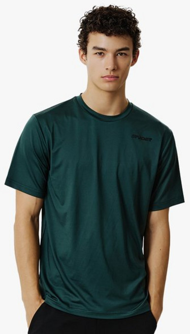 [백화점 정품] 스파이더 남성 냉감 4WAY 레터링 반팔 티셔츠 SPJFCNRS204MDGN