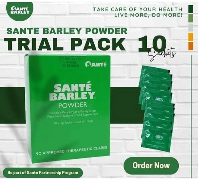 Sante Barley Sante Pure Barley Box 30g (10 sachets) 새싹보리 주스 파우더, 300g - 쿠팡