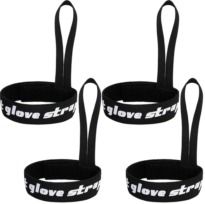 스노우보드 장갑 손목 스트랩 스키 끈 거치대 탄성 겨울 야외 스포츠 액세서리 4 개 8