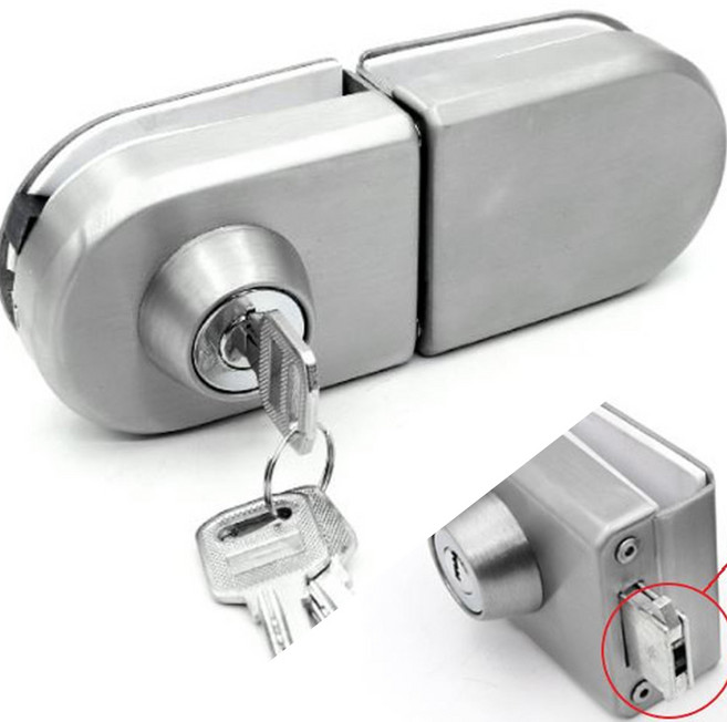 상가 강화 유리문 도어락 양문 열쇠 BGT01K, 1개