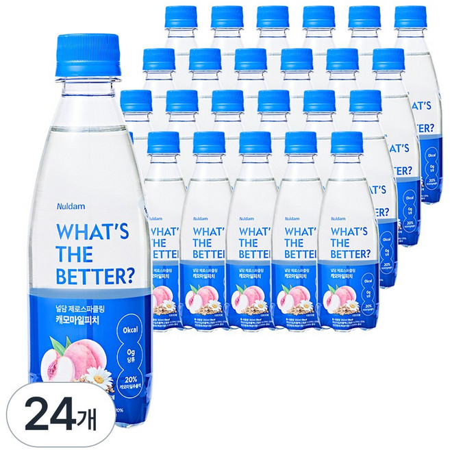 널담 제로스파클링 캐모마일피치 0칼로리 무설탕 탄산음료 제로음료, 350ml, 24개