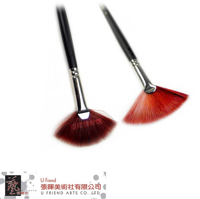 ROCOCO 尼龍扇形筆刷 9500FAN, 1個, NO.8