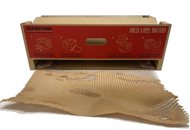 종이 완충재 뽁뽁이 완충제 국산 친환경 포장 에어캡 포장재 크라프트 허니콤팩, 1개
