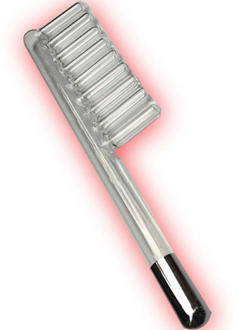 두피앰플분사기 에어스프레이 영양제 관리기 도포 발모제, 화이트 전기 치료 빗 유리 튜브 1개, 기본 모델명/품번