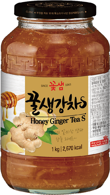 꽃샘 꿀생강차 S, 1kg, 1개입, 2개
