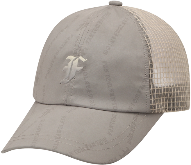 팬텀골프 남성 로고 패턴 메쉬볼캡 211 205 CP E2 BR [NC대전유성점], 베이지, 1개