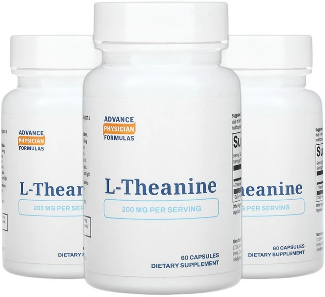 어드밴스피지션포뮬라 L 테아닌 엘테아닌 200mg 캡슐 60정 2+1, 3개, 60회분 - 쿠팡
