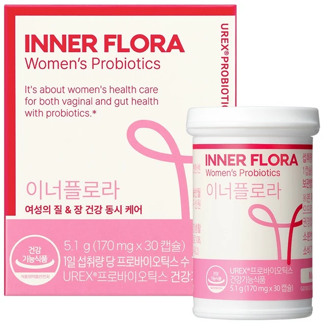 유한건강생활 이너플로라 UREX 프로바이오틱스 유산균, 30정, 1개 - 쿠팡