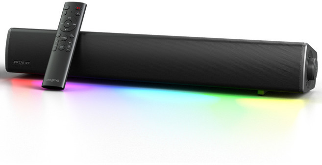 크리에이티브 사운드 블라스터 GS5 RGB 게이밍 사운드바, 블랙