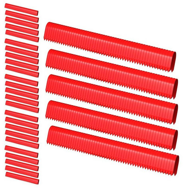 폼보드 스테이플러용 PEX 파이프 스테이플 1650개 2.5~5.1cm(1~2인치) 폼 보드용 3.8cm(1-1/2인치) 스테이플 전문 바닥 난방 파이프 바인딩 (스테이플러, 레드