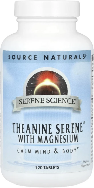 새해 첫좋은선물 Source Naturals Serene Science® 테아닌 및 마그네슘 함유 Serene® 120정 제대로 할인합니다, SourceNaturalsSereneScience테아닌, 1 - 쿠팡