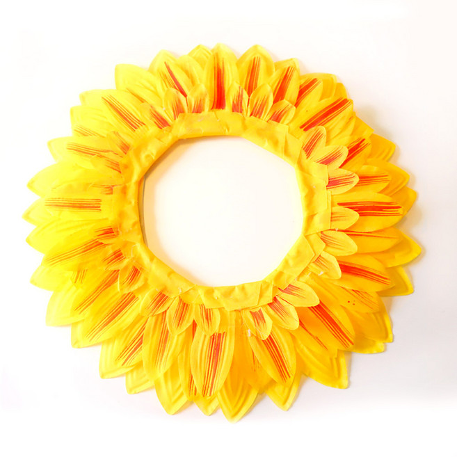 23 할로윈 모자 코스프레, 48_해바라기 가면 모자 55cm (대형/ 성인남성용), 1개