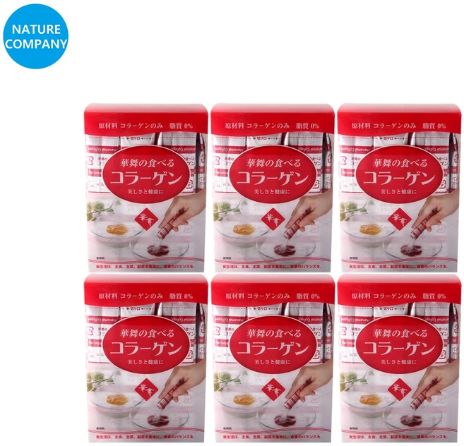 일본 공식 수입 정품 하나마이 100% 먹는 순수콜라겐 1.5g x 30스틱 5+1세트(=6세트) 저분자 돼지 돈피 펩타이드 분말 가루 영양제, 45g, 6개 - 쿠팡